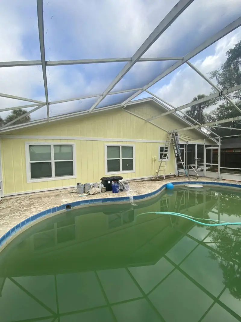 Pool deck painting